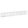 vidaXL gabionkurv med cover 900x50x100 cm galvaniseret jern