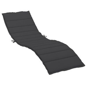 vidaXL hynde til liggestol 200x50x3 cm oxfordstof sort