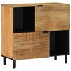 vidaXL sk&aelig;nk 80x33x75 cm massivt mangotr&aelig; brun