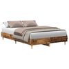 vidaXL sengestel uden madras 120x190 cm konstrueret tr&aelig; antikt tr&aelig;