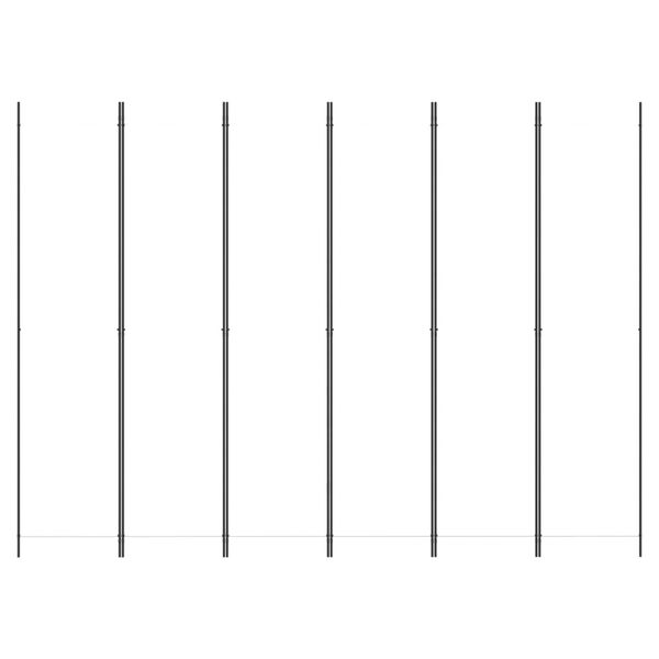 vidaXL 6-panels rumdeler 300x220 cm stof hvid