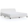 vidaXL sengeramme Dover 152x203 cm kunstl&aelig;der hvid