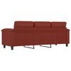 vidaXL 3-personers sofa 180 cm kunstl&aelig;der vinr&oslash;d