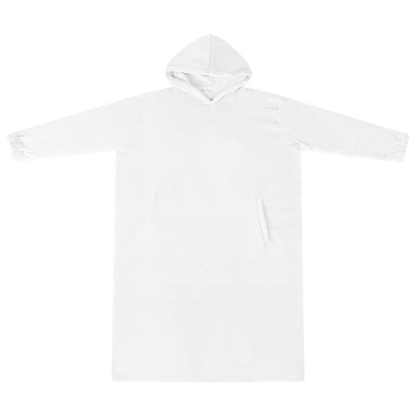 vidaXL T&aelig;ppe-hoodie Hvid s Flannel
