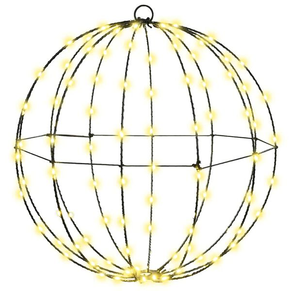 vidaXL Bold med 192 LED'er 2 pcs Varm hvid 40 x 40 x 43,5 cm Metal