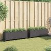 vidaXL plantekasser 2 stk. med hjul 107x32x38 cm polyrattan sort