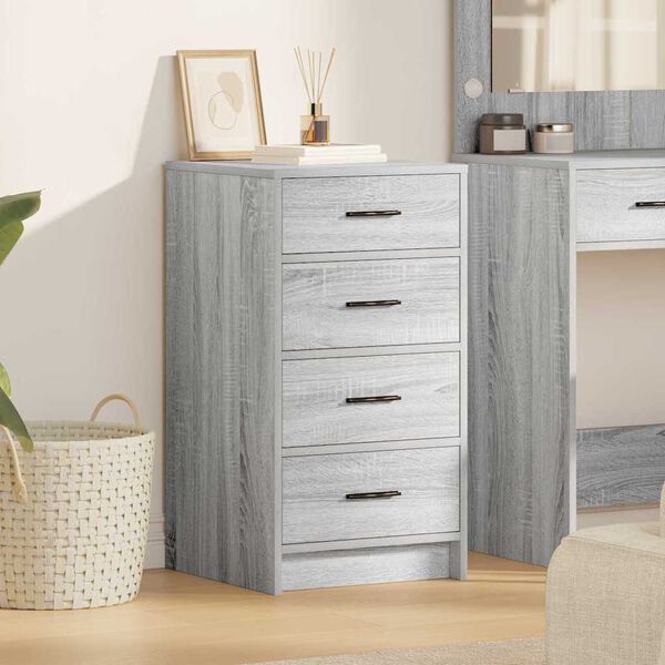 vidaXL Sideboard Gr&aring; sonoma-eg 40 x 41 x 75 cm Konstrueret tr&aelig;