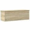 vidaXL opbevaringsboks 102x35x35 cm konstrueret tr&aelig; sonoma-eg