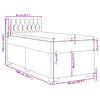 vidaXL kontinentalseng med madras 90x200 cm fl&oslash;jl lyser&oslash;d