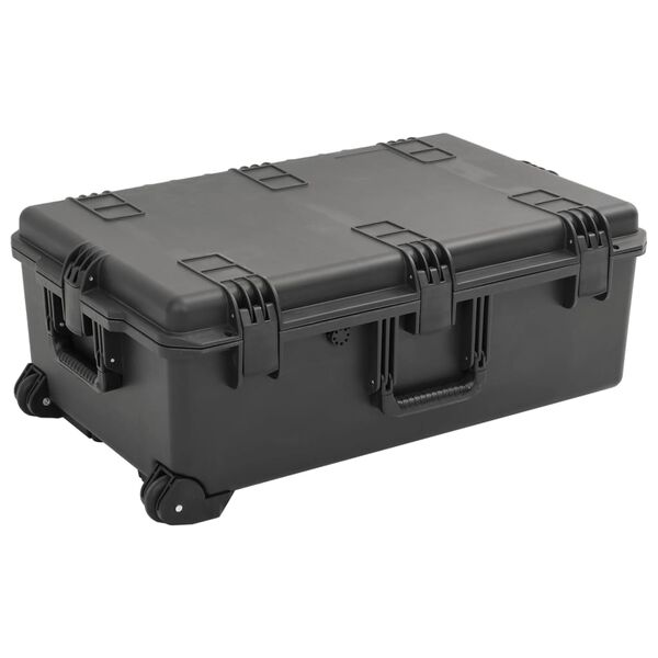 vidaXL transportabel flightcase 79,5x51,5x30,5 cm PP sort