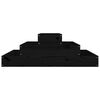 vidaXL plantekasse 80x80x27 cm massivt fyrretræ sort