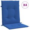vidaXL stolehynde m. lav ryg 4 stk. 100x50x3 cm oxfordstof kongebl&aring;