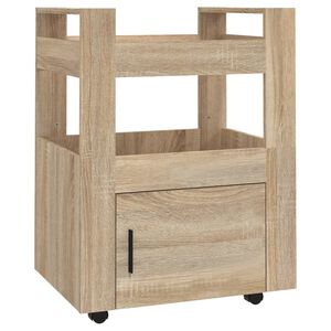vidaXL k&oslash;kkenvogn 60x45x80 cm konstrueret tr&aelig; Sonoma-eg
