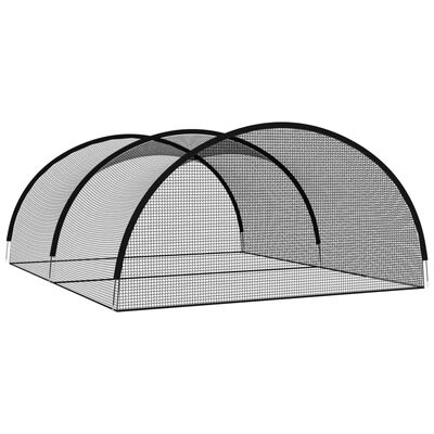 vidaXL batting cage net til baseball 500x400x250 cm polyester sort