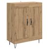 vidaXL Highboard Artisan Egetr&aelig; 69,5 x 34 x 90 cm Konstrueret tr&aelig;