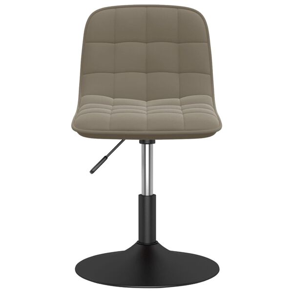 vidaXL drejelige spisebordsstole 2 stk. fl&oslash;jl lysegr&aring;