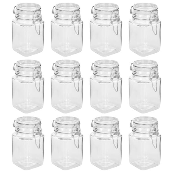 vidaXL syltetøjsglas med lås 12 stk. 260 ml