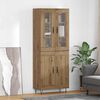 vidaXL Highboard Artisan Egetr&aelig; 69,5 x 34 x 90 cm Konstrueret tr&aelig;