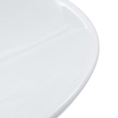 vidaXL håndvask 58,5 x 39 x 14 cm keramik hvid