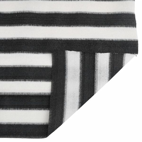 vidaXL afsk&aelig;rmning 1,5x50 m 195 g/m&sup2; HDPE antracitgr&aring; og hvid