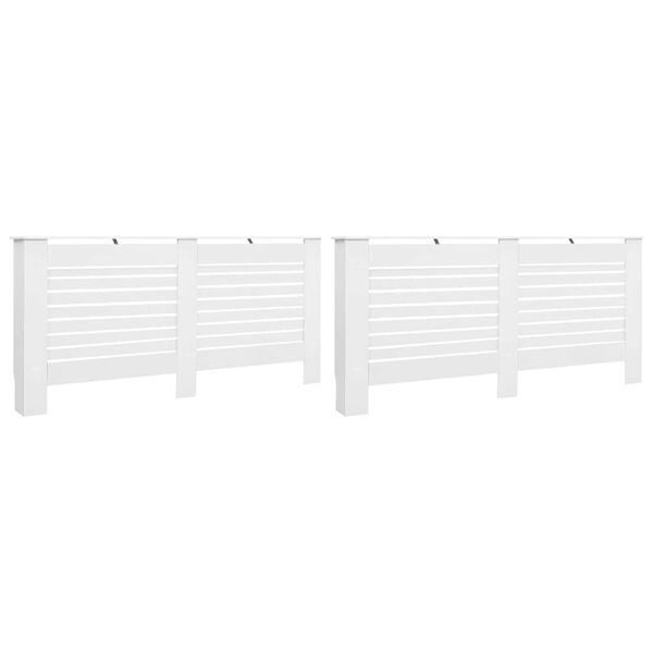 vidaXL radiatorskjulere 2 stk. 172 x 19 x 81,5 cm MDF hvid