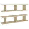vidaXL v&aelig;ghylder 2 stk. 90x18x20 cm konstrueret tr&aelig; sonoma-eg