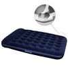 Bestway luftmadras med velourtop og indbygget fodpumpe 203x152x28 cm