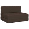 vidaXL Foldbar Sofa Seng Madrasse Gr&aring;brun 100 x 80 x 60 cm Stof