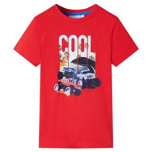 T-shirt til b&oslash;rn str. 104 r&oslash;d