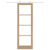 vidaXL Skydedør ORKDAL Naturfarvet 78 x 232 cm