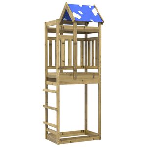 vidaXL Leget&aring;rn Brun 85 x 52,5 x 239 cm Massiv impr&aelig;gneret tr&aelig;