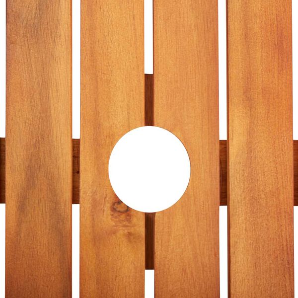 vidaXL spisebordssæt til haven 5 dele med hynder massivt akacietræ