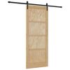 vidaXL Skyded&oslash;r Naturfarvet 86 x 211 cm Massivt fyrretr&aelig;