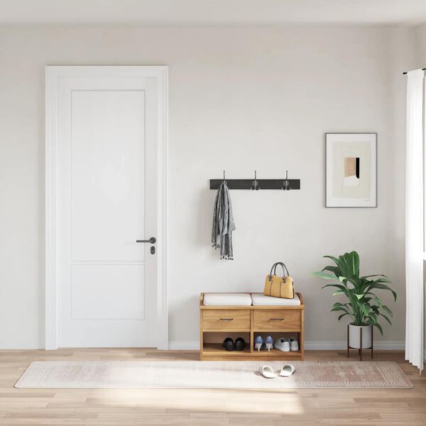 vidaXL gulvt&aelig;ppe 80x300 cm vaskbart beige