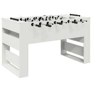 vidaXL Fodboldbord Hvid 146,5 x 74 x 85 cm Konstrueret tr&aelig;