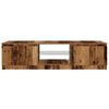 vidaXL tv-bord m. LED-lys 140x40x36 cm konstrueret træ antikt træ
