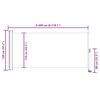vidaXL sammenrullelig sidemarkise til terrassen 120 x 300 cm bl&aring;
