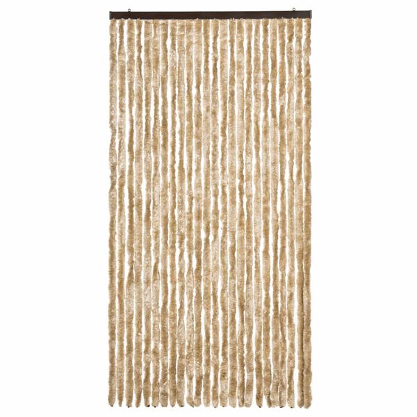 vidaXL flueforhæng 100x200 cm chenille beige