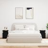 vidaXL sengeborde 2 stk. med LED-lys 35x39x55 cm sort