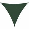 vidaXL solsejl 3,6x3,6x3,6 m 160 g/m&sup2; HDPE m&oslash;rkegr&oslash;n