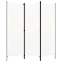 vidaXL 3-panels rumdeler 150 x 180 cm hvid