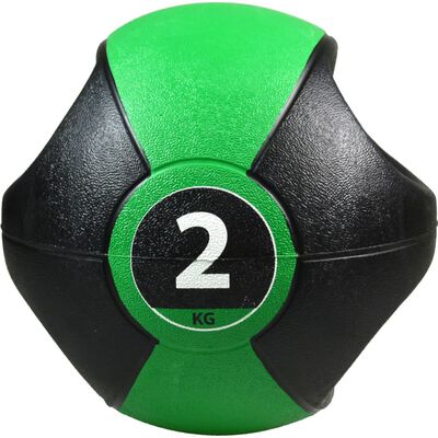 Pure2Improve medicinbold med håndtag 2 kg grøn