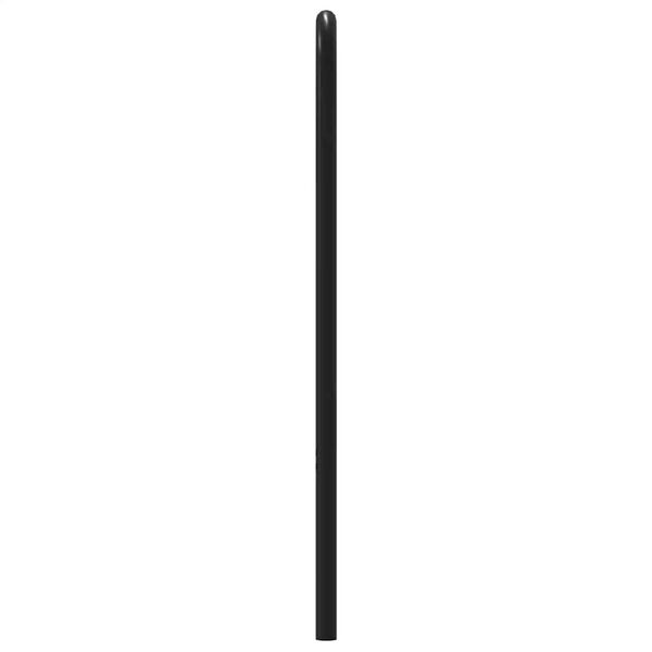 vidaXL udskiftningsgavl 120 cm st&aring;l og konstrueret tr&aelig; r&oslash;get egetr&aelig;sfarve