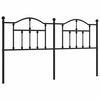 vidaXL udskiftningsgavl 160 cm metal sort