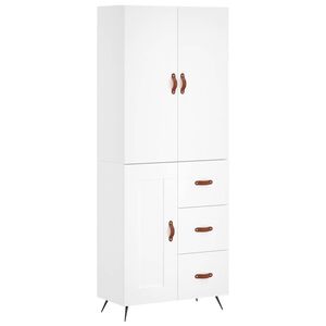 vidaXL h&oslash;jskab 69,5x34x180 cm konstrueret tr&aelig; hvid
