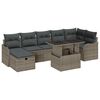 vidaXL Havesofa S&aelig;t 8 stk. Gr&aring; Poly rattan