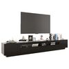 vidaXL tv-skab med LED-lys 260x35x40 cm sort