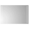 vidaXL LED badev&aelig;relsesspejl Transparent 60 x 40 cm h&aelig;rdet glas