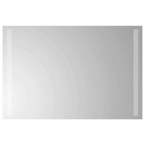 vidaXL LED badev&aelig;relsesspejl Transparent 60 x 40 cm h&aelig;rdet glas