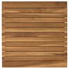 vidaXL Bordplade 50 x 50 x 3,5 cm Firkantet Massiv Teaktr&aelig; Naturfarvet